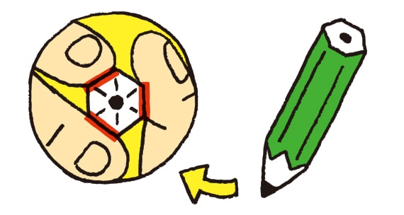 なぜえんぴつは6角形なの?