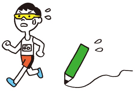 えんぴつ1本で書けるきょりはフルマラソン以上!