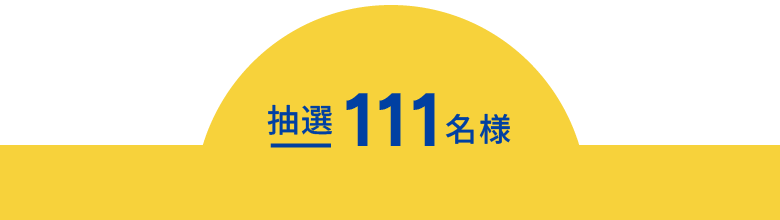 抽選111名様